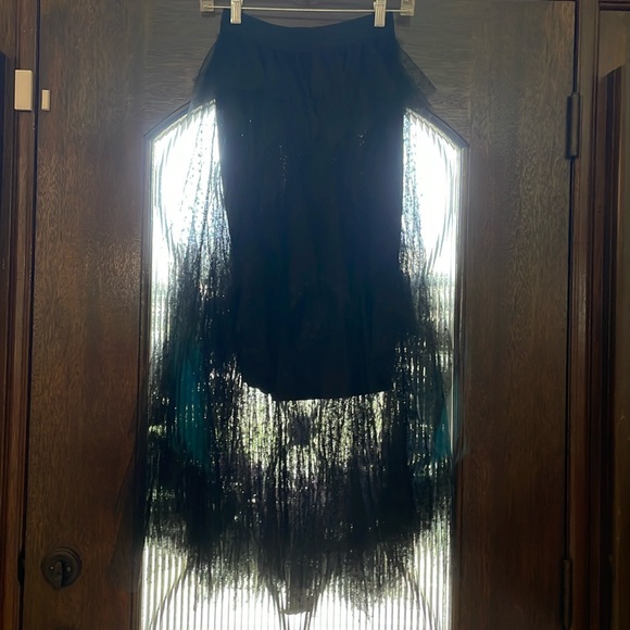 Black Ruffled Skirt - Picture 3 of 4